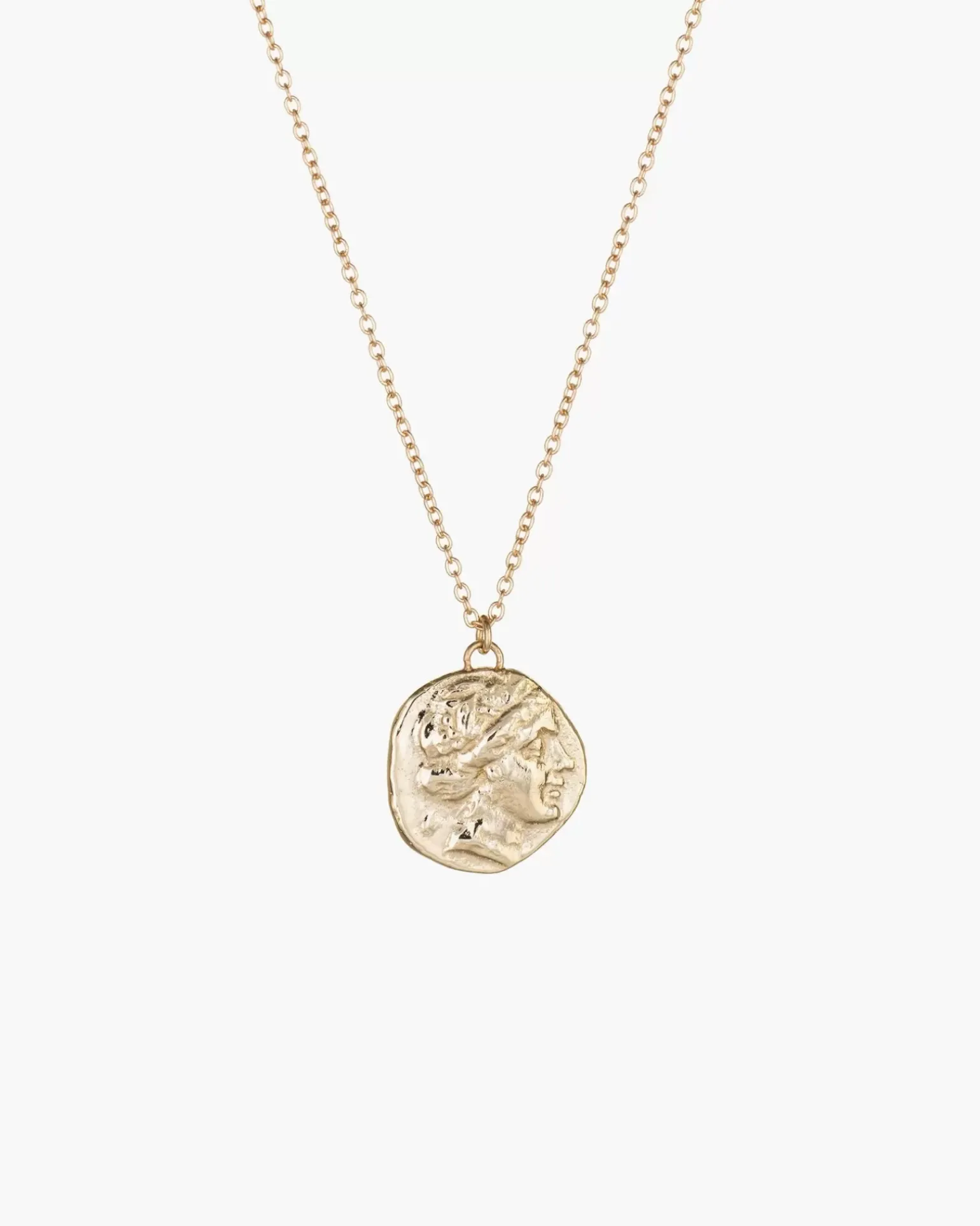 Athena Greek Coin Necklace