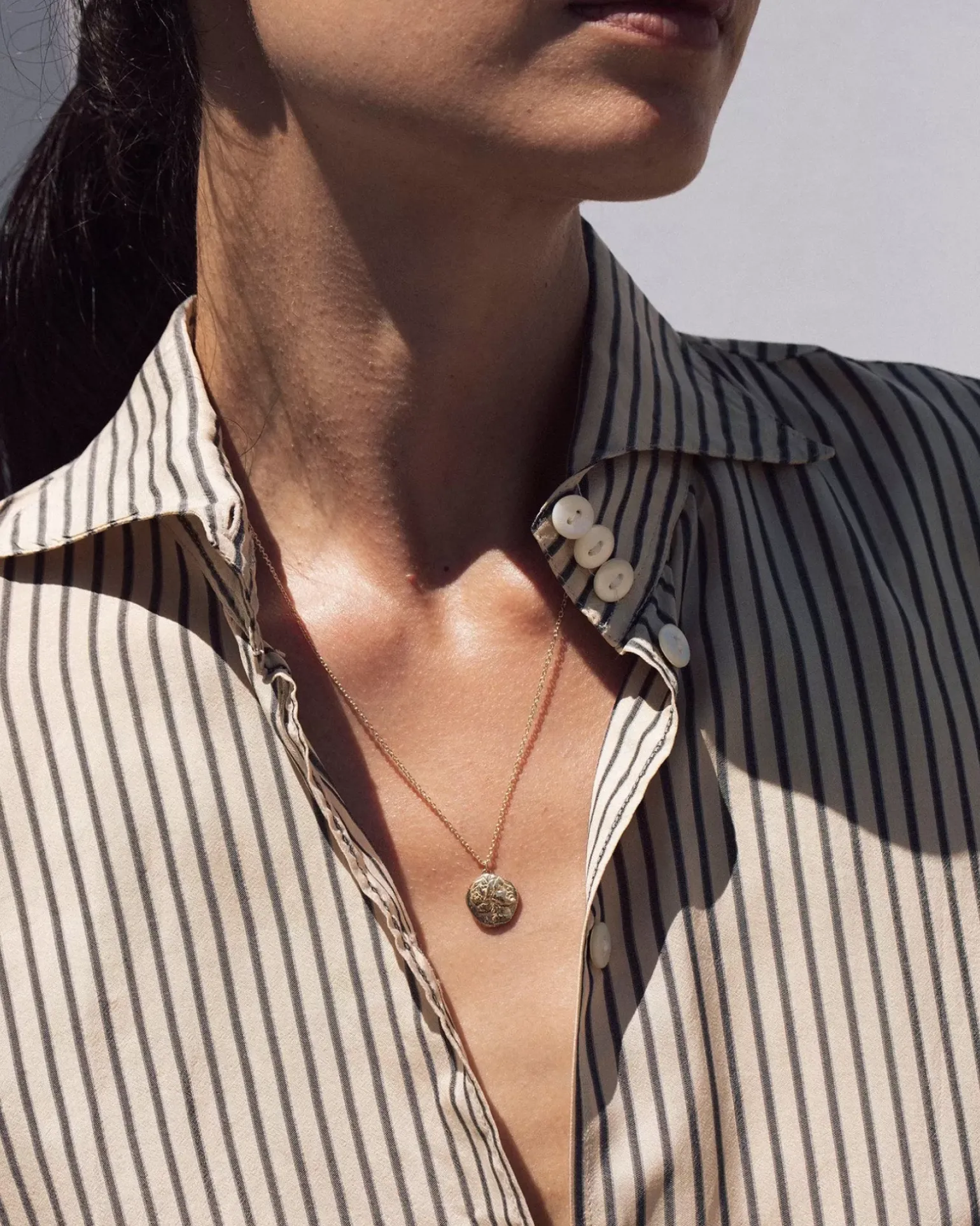 Athena Greek Coin Necklace