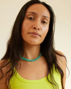 Beaded Glass Strand Necklace