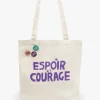 Canvas Tote W/ Pins
