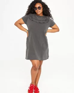 Charlotte Ruffle T-Shirt Dress