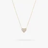 Diamond Puffy Heart Necklace
