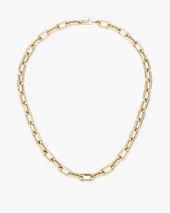 7Mm Italian Chain Link Necklace