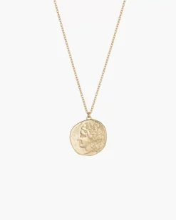 Urn Greek Coin Pendant Necklace